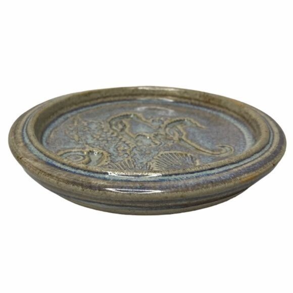 Vintage Wagner Stoneware Marine Coaster Trinket Dish - Picture 5 of 5